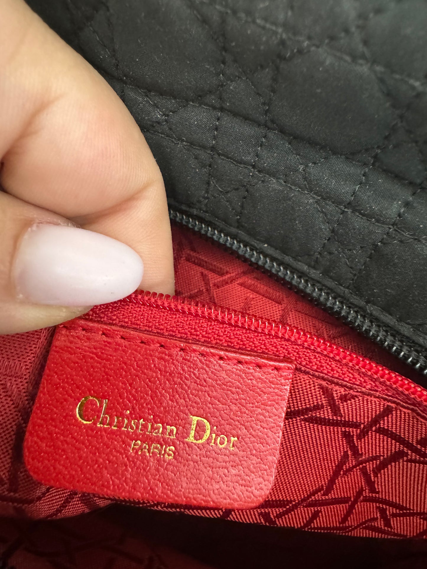 Lady Dior in tela nera