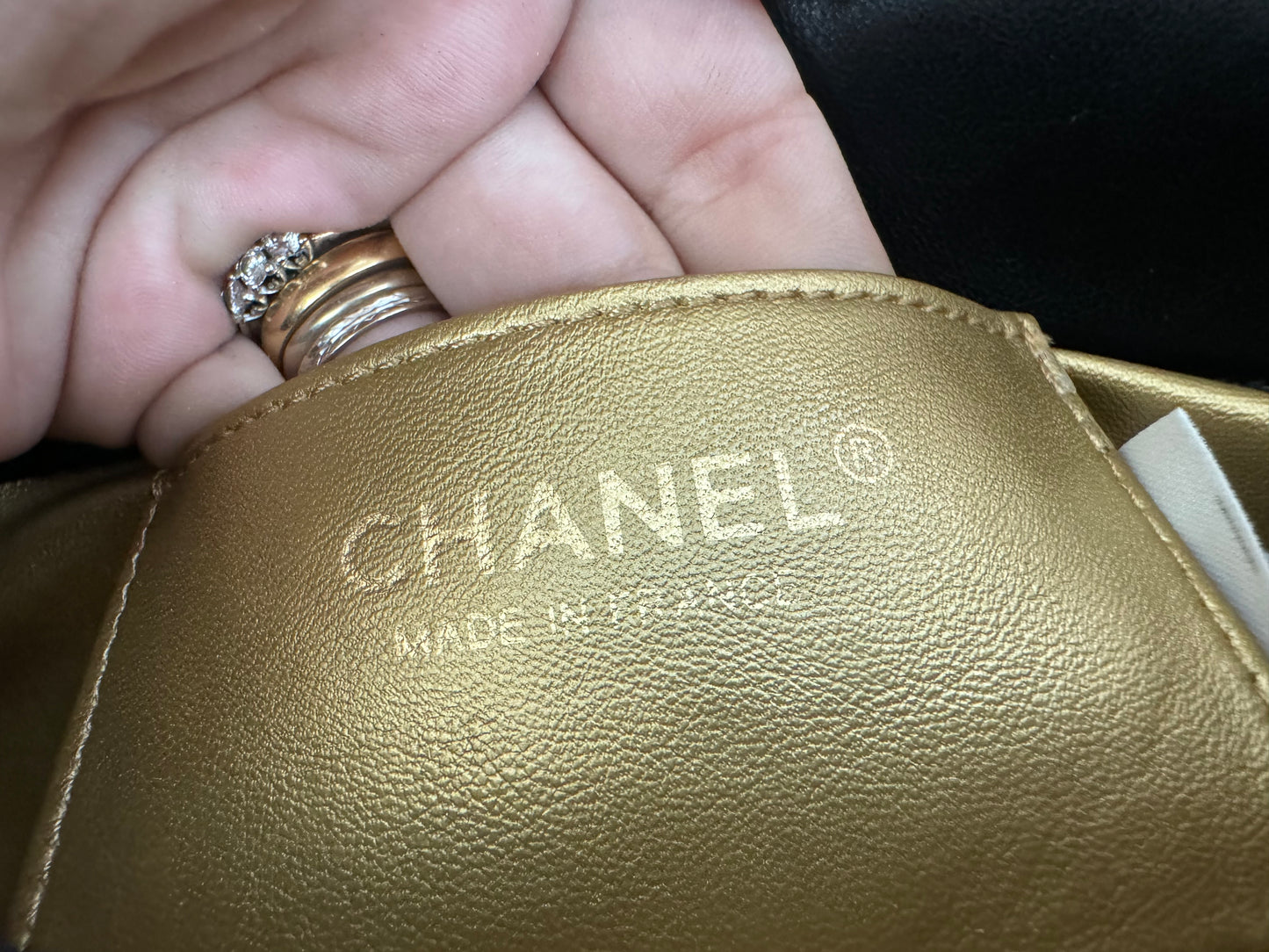 Chanel Vip catena gioiello nera