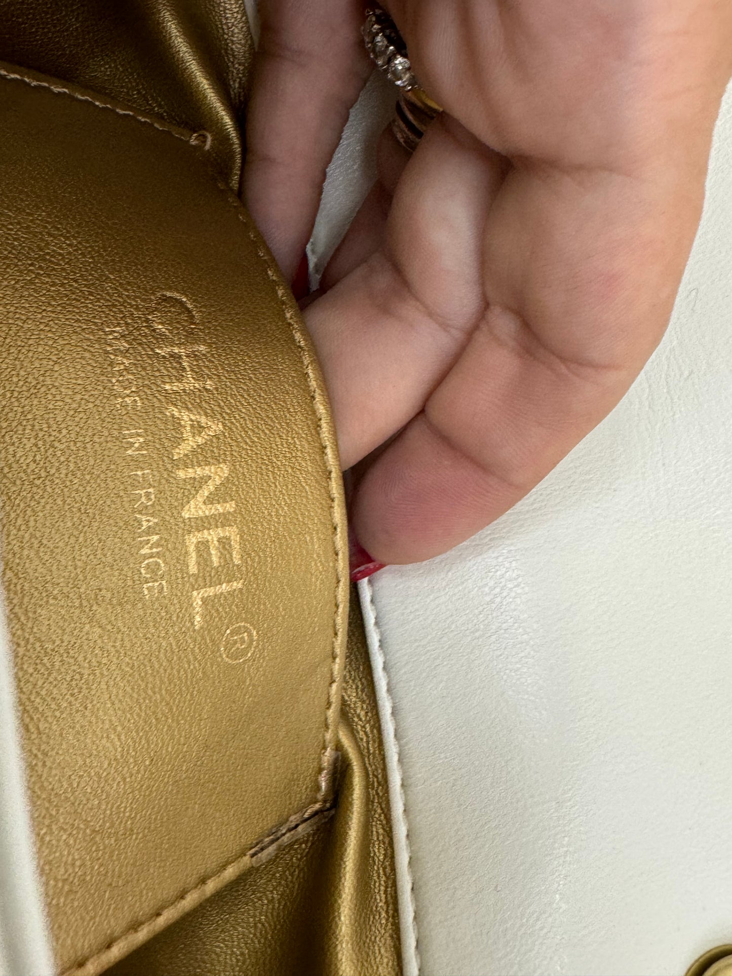 Chanel Vip catena gioiello bianca
