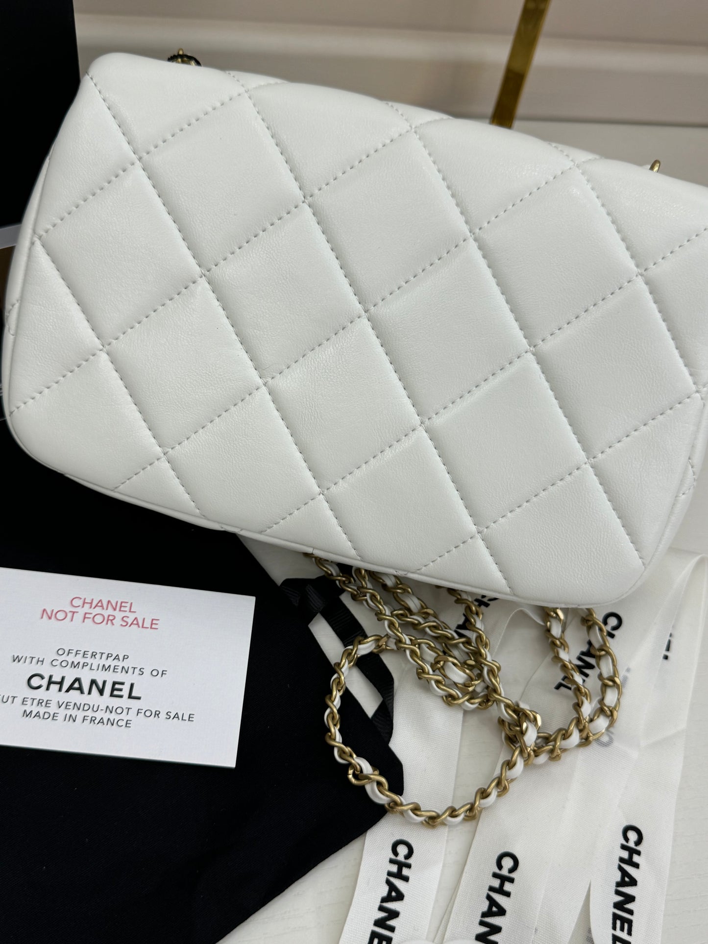 Chanel Vip catena gioiello bianca