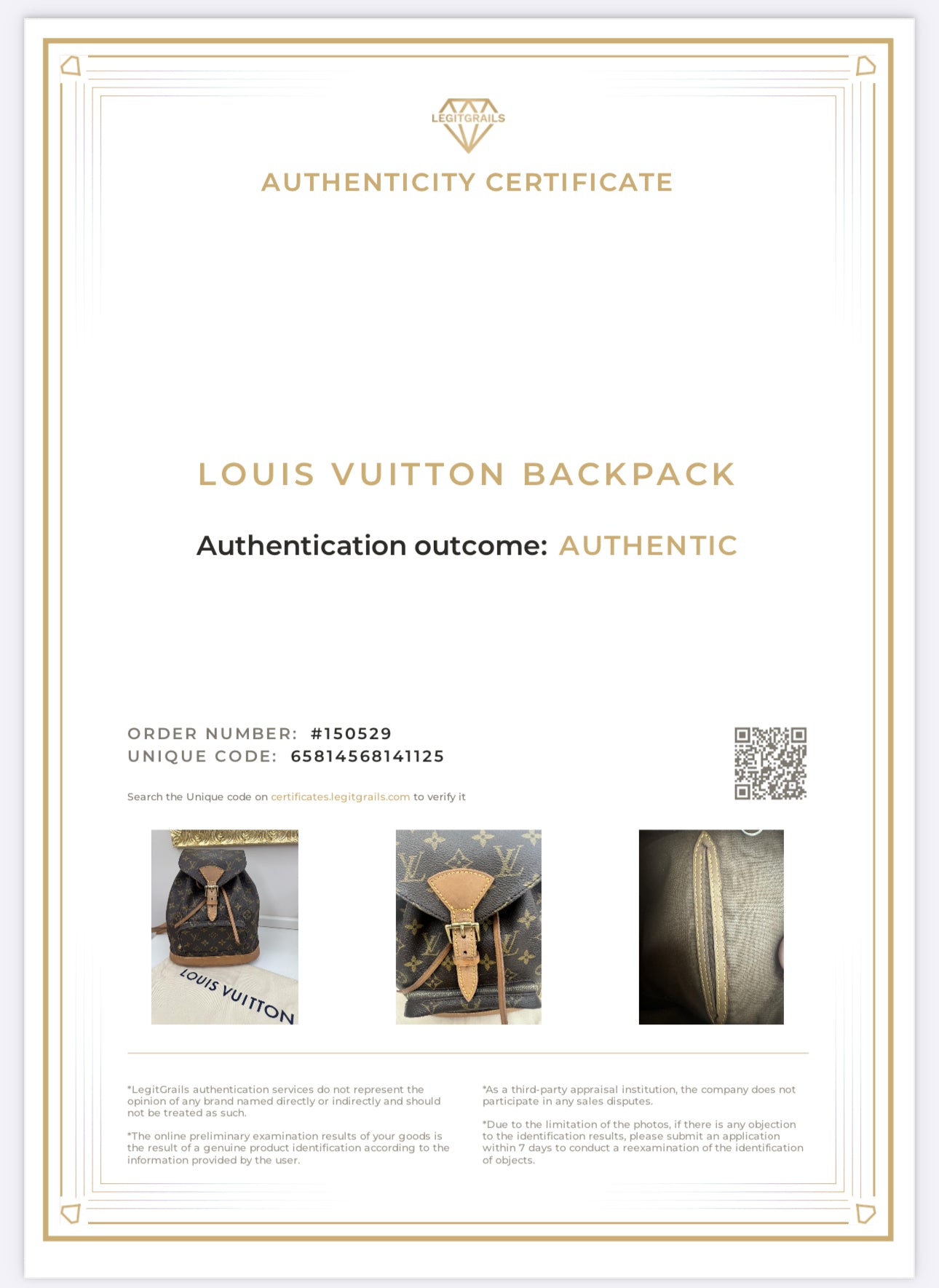 Louis Vuitton zaino montsouris