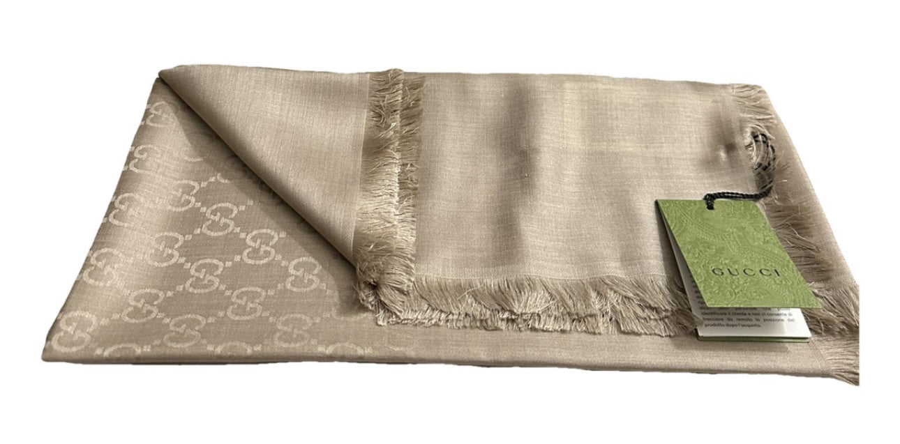 Gucci scialle beige