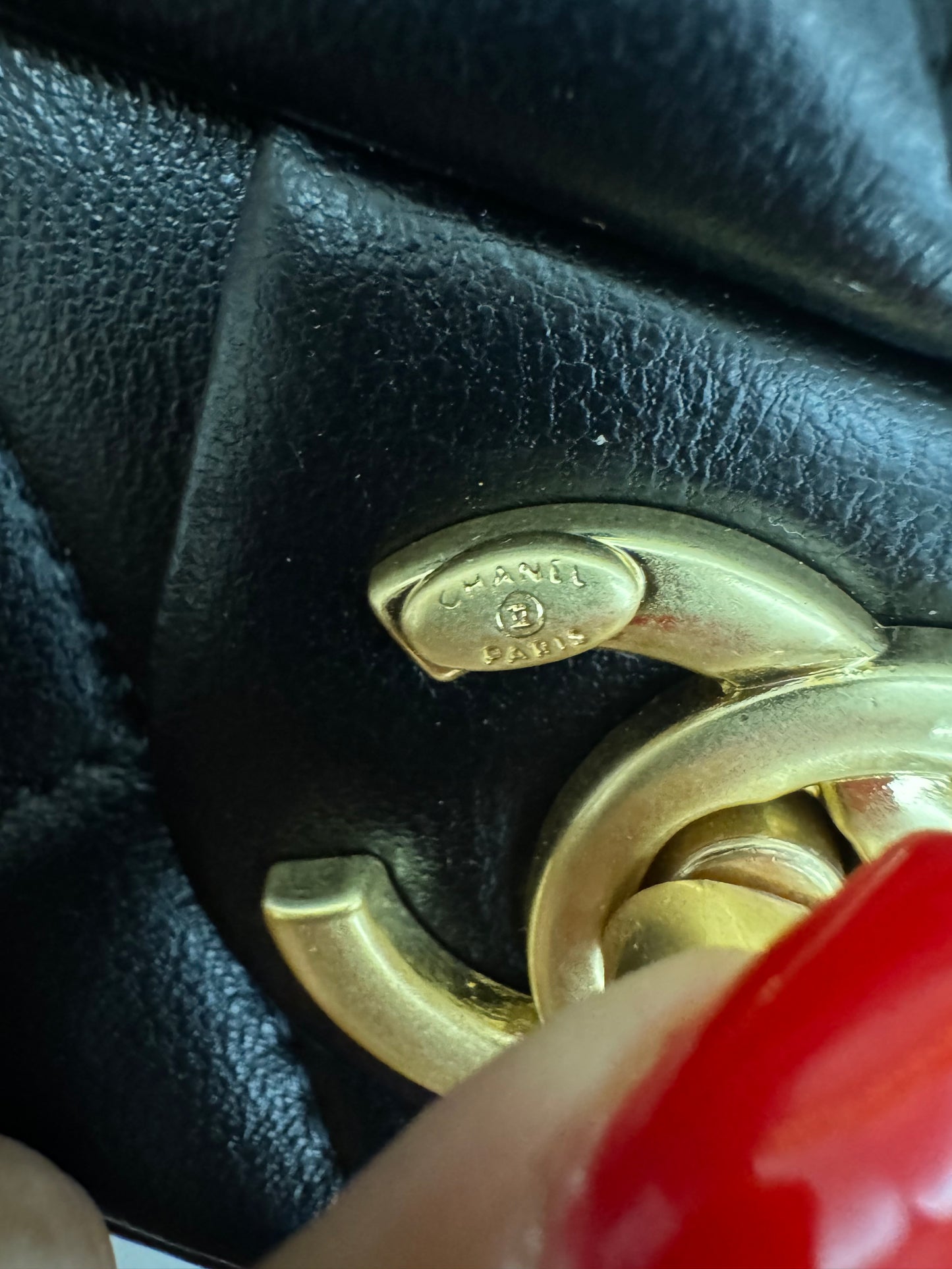 Chanel Vip catena gioiello nera