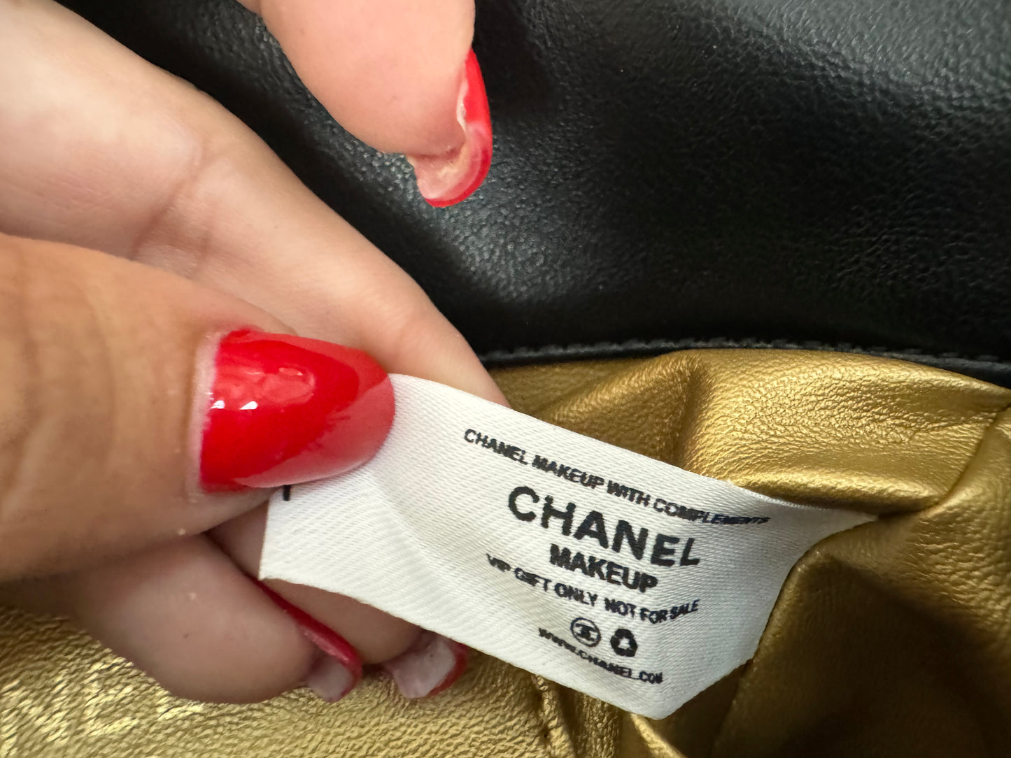 Chanel Vip catena gioiello nera