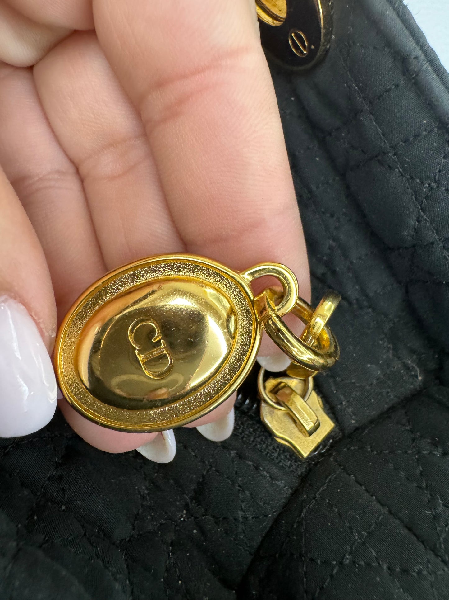 Lady Dior in tela nera