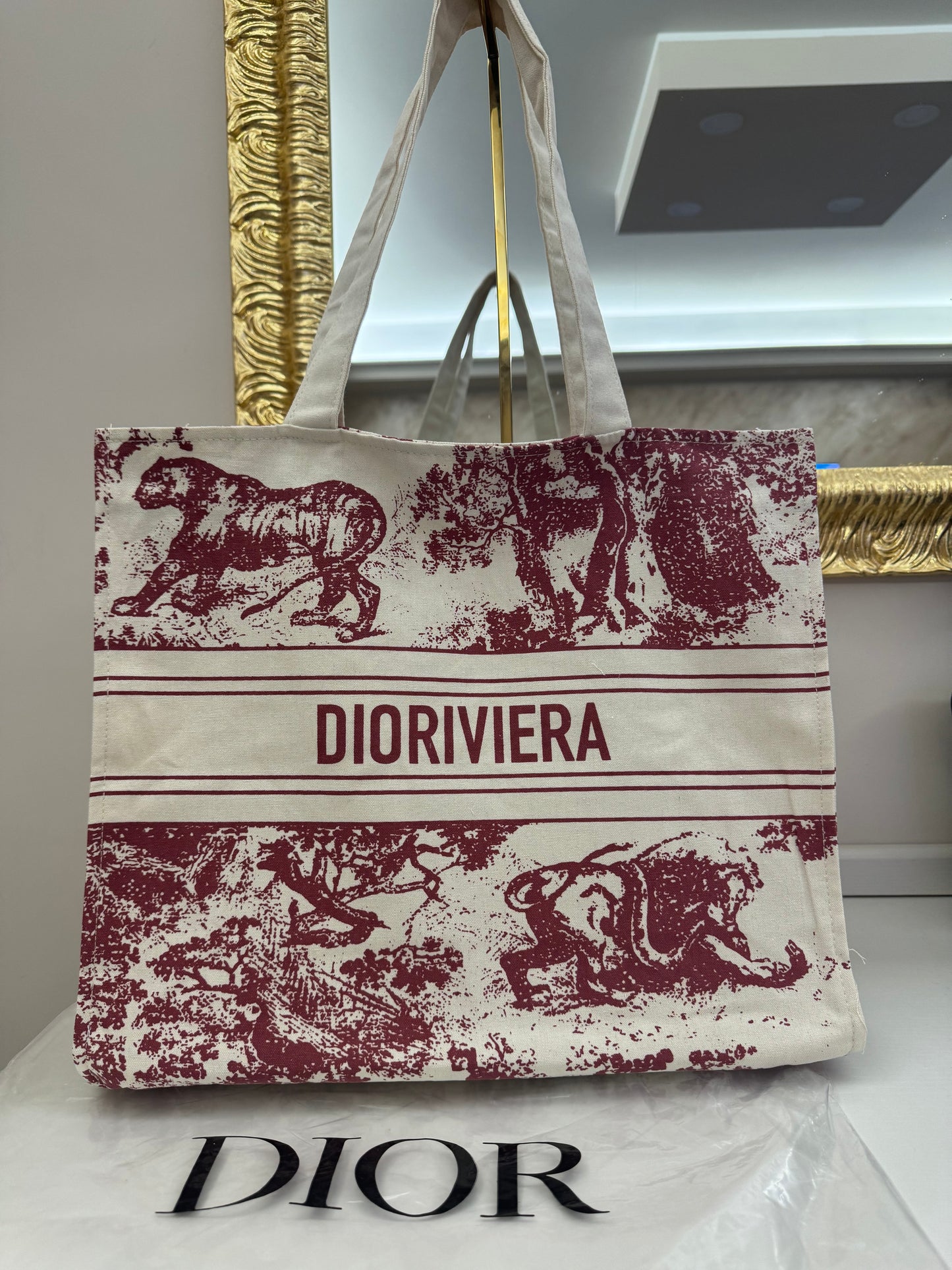 Dior gift dioriviera in tessuto bordeaux