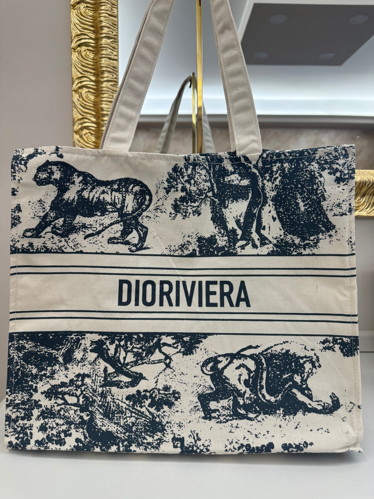 Dior gift dioriviera in tessuto blu