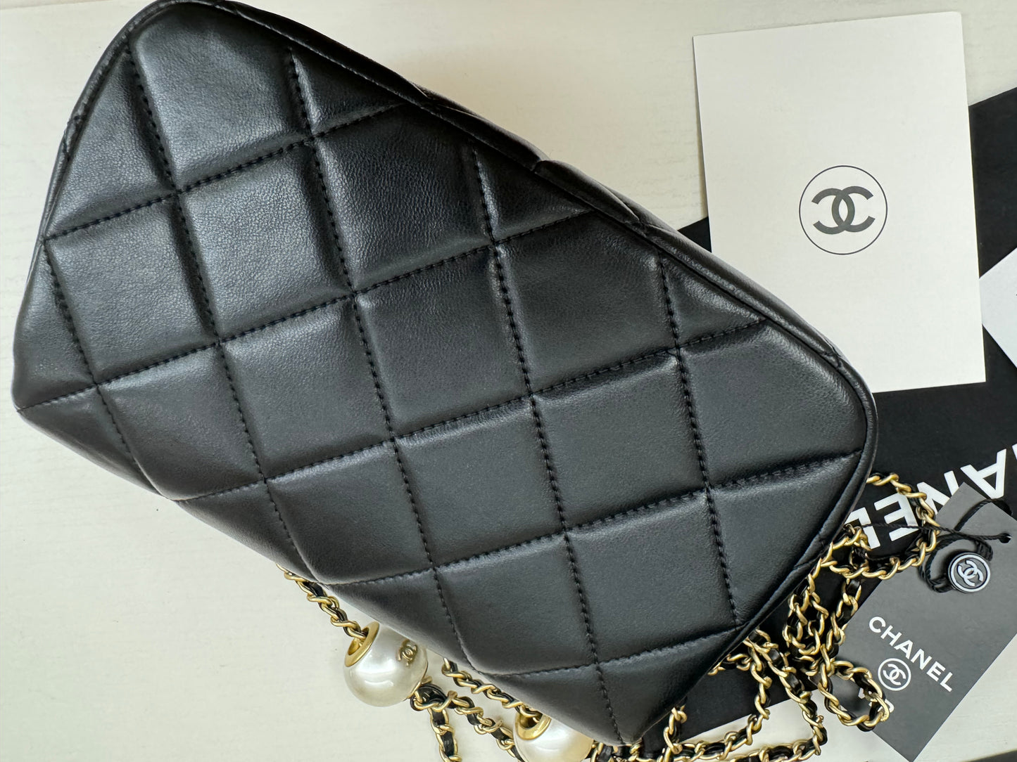 Chanel Vip catena gioiello nera