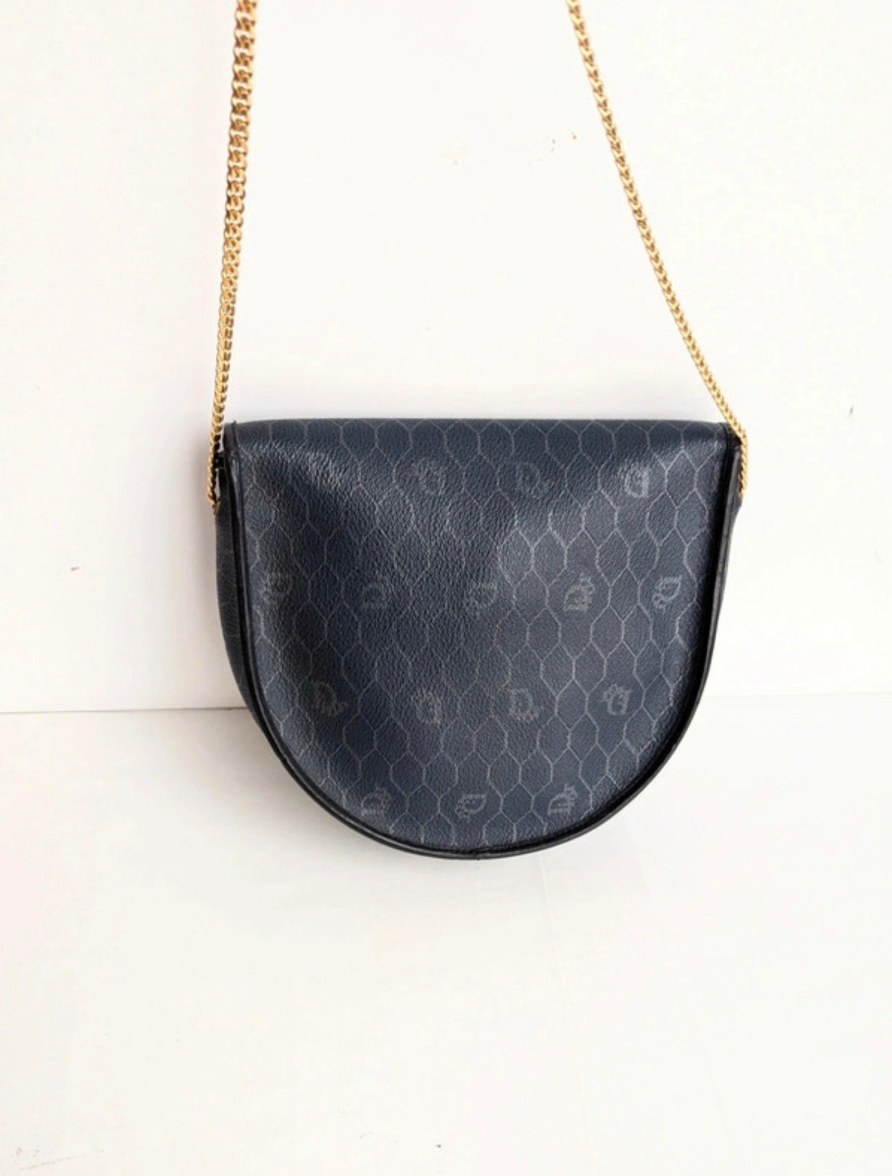 Christian Dior borsetta vintage blu scuro