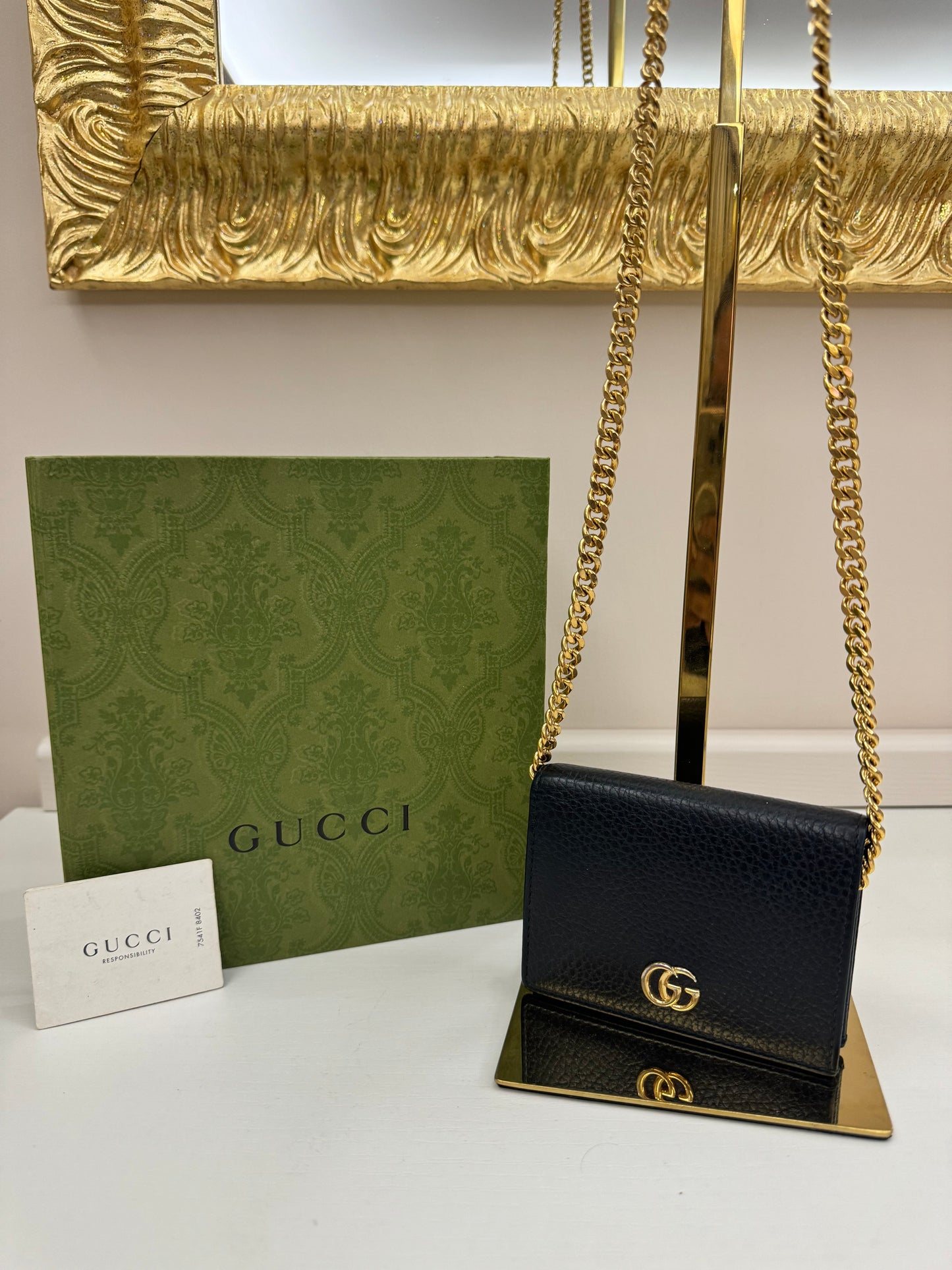 Gucci marmont Nero portamonete con tracolla