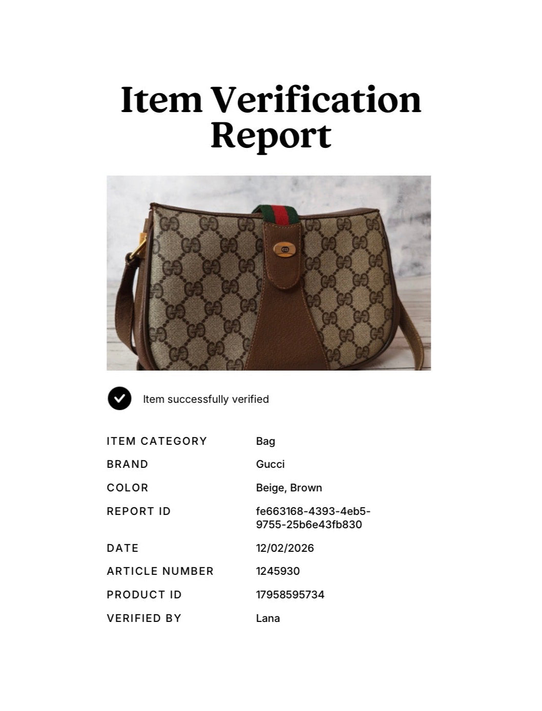 Gucci Borsa Vintage in tela