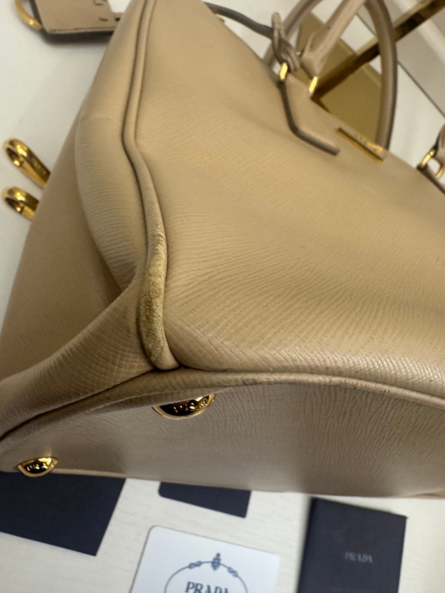 Prada Galleria Saffiano Beige