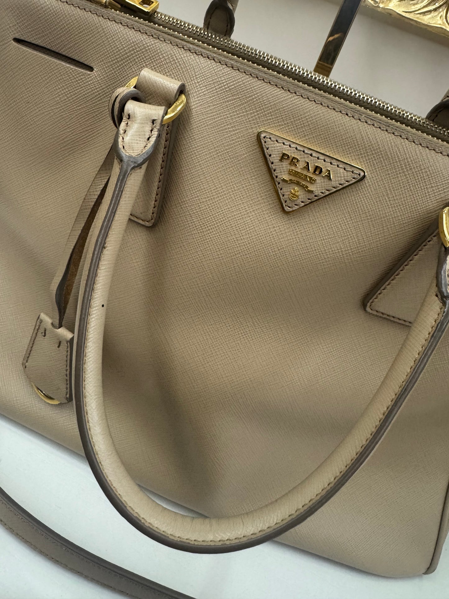Prada Galleria Saffiano Beige