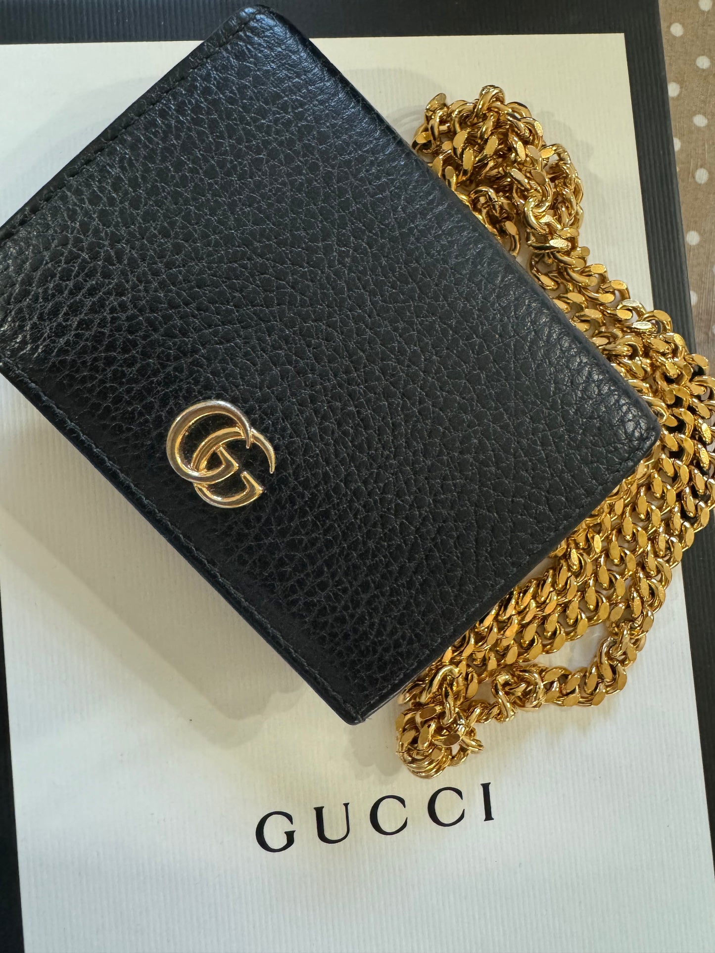 Gucci marmont Nero portamonete con tracolla