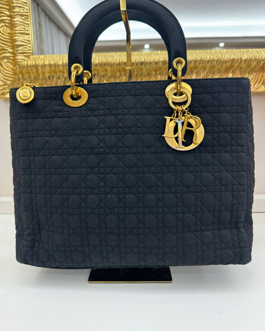 Lady Dior in tela nera