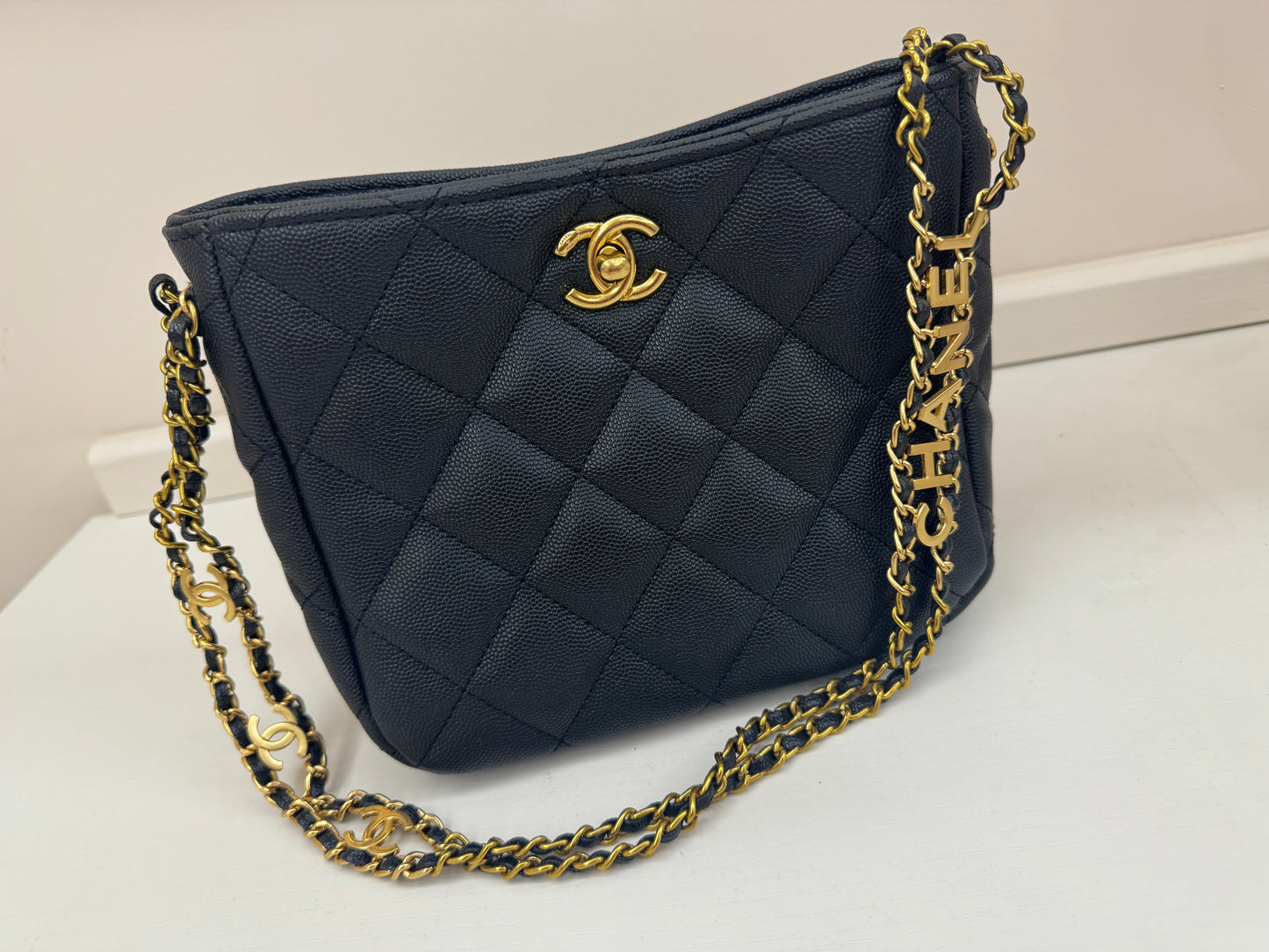 Chanel gift vip borsa mini shopper nera