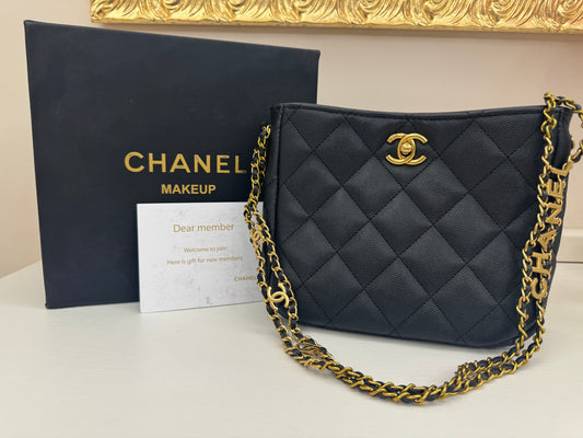 Chanel gift vip borsa mini shopper nera